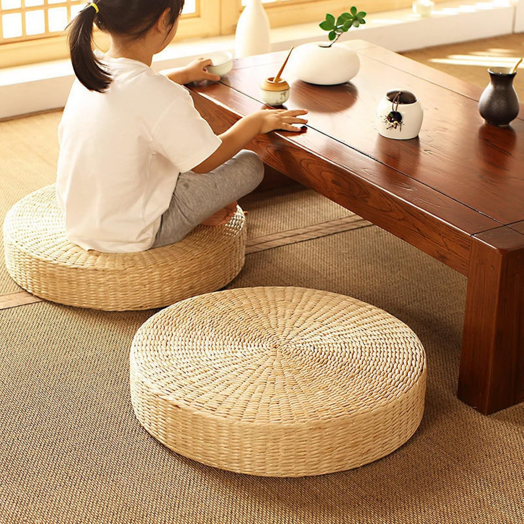 Coussin de sol - Assise japonaise naturelle