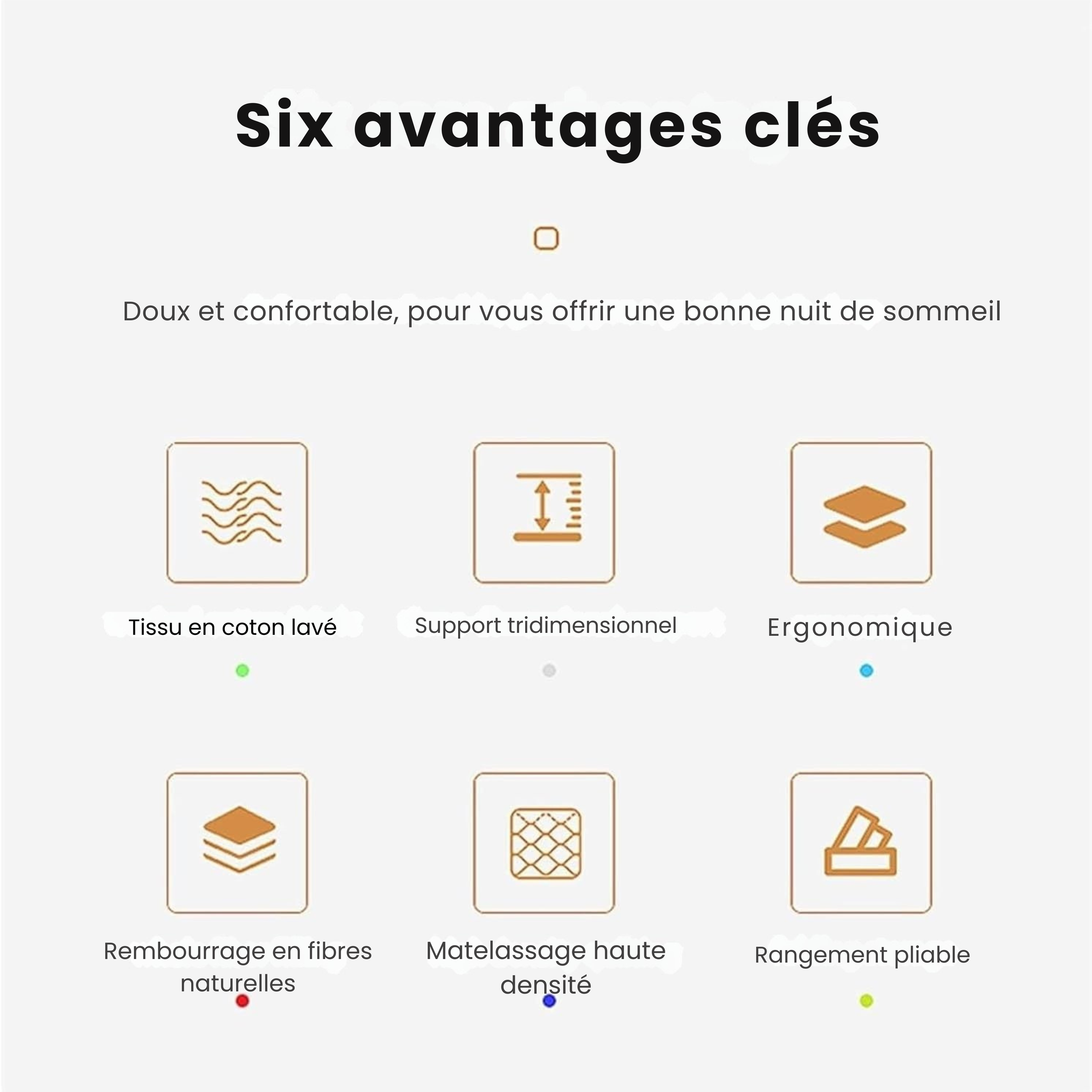 Matelas futon pliable avec coussin intégré – Confort nomade et gain de place